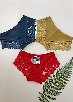 Bộ 5 quần chip nữ ren hoa cao cấp 833