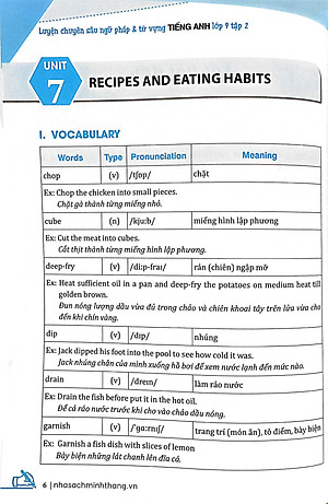 Luyện Chuyên Sâu Ngữ Pháp Và Từ Vựng Tiếng Anh Lớp 9 - Tập 2