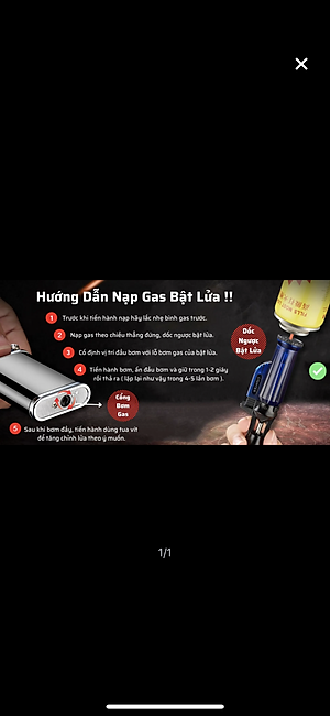 Gas bơm bật lửa hột quẹt chai vàng nhỏ loại 200ml