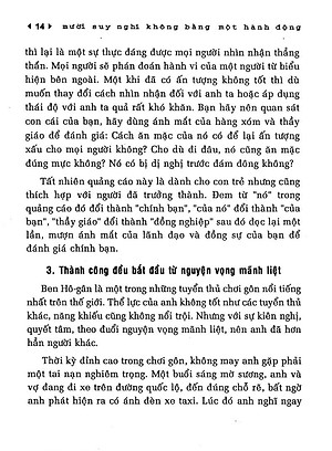 Sách 10 Suy Nghĩ Không Bằng Một Hành Động