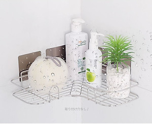 Kệ Góc Nhà Tắm INOX 304 dán tường gạch men siêu chắc