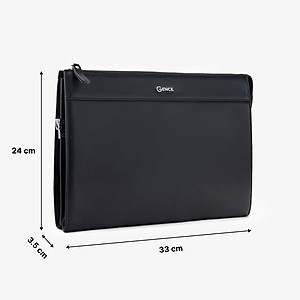 Ví Cầm Tay Nam Clutch Da GENCE CL07 Da Bò Cao Cấp Màu Đen Có Dây Đeo Vai