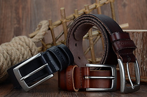 Thắt Lưng Da Bò Chính hãng COWATHER XF018 Nâu Vàng