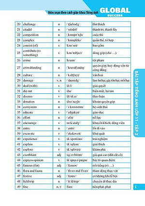 Global Success - Bài Tập Tiếng Anh Lớp 11 - Tập 2 (Có Đáp Án)