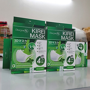 < 1 HỘP 10 CÁI> KHẨU TRANG 3D MASK NGƯỜI LỚN - có mùi thơm bạc hà, chống say xe hiệu quả - Doctor K