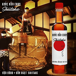 Đặc Sản Phan Thiết - Combo 3 Nước Tương Shiitake và 3 Nước Mắm Shiitake Chai Nhựa Cao Cấp 525Ml Từ Nấm Ngọt Shiitake Và Đậu Nành Nhật Bản