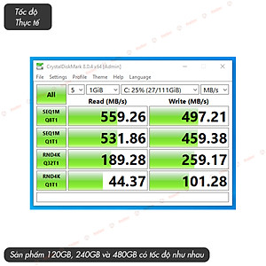 Ổ cứng SSD KingSpec P4 120GB / sản phẩm MỚI - Hàng Chính Hãng