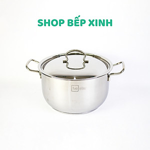 Bộ nồi xửng hấp quánh chảo caro inox 430 bếp từ 3 đáy Five Star 5 món