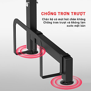 Kệ chén bát đa năng VANDO kích thước 1 tầng 95cm bằng thép carbon cao cấp không gỉ, giá để bát trên bồn rửa ráo nước cho nhà bếp sạch sẽ