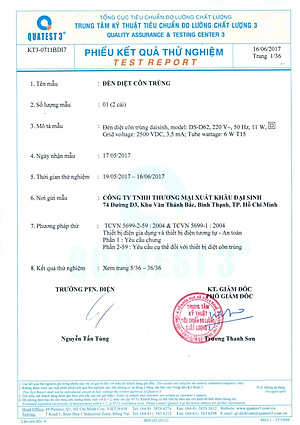 Đèn diệt côn trùng Đại Sinh D62 tặng kèm bóng thay thế