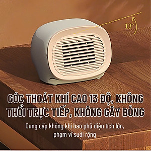 Máy Sưởi Gốm Mini Cho Nhân Viên Văn Phòng Làm Ấm Nơi làm việc phòng ngủ nhà tắm phòng học - Máy Êm Ấm Áp - Quạt Sưởi Ấm Mini Công Suất Max 400W Du Lịch Phượt Dã Ngoại Máy sưởi ấm cho phòng ngủ, quạt sưởi gốm nóng nhanh an toàn cho trẻ em - Hàng Nhập Khẩu