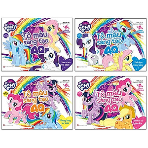 Bộ Sách My Little Pony - Tô Màu Sáng Tạo 4Q (Bộ 4 Cuốn)