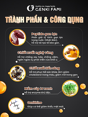 Viên Uống Bổ Gan Kanzo Ukon Genki Fami Nhật Bản, Hỗ Trợ Giải Độc, Tăng Cường Chức Năng Gan (90 viên/30 ngày)