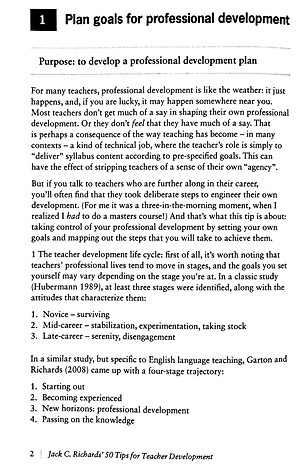 Jack C Richards' 50 Tips for Teacher Development Pocket Editions