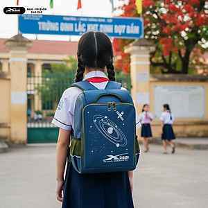 Balo Chống Gù Tiểu Học Cao Cấp Nhiều Ngăn Xbags Universe XB3104 – Chống Nước Tốt, Bền Đẹp, Màu Xanh Đen Cá Tính, Năng Động!