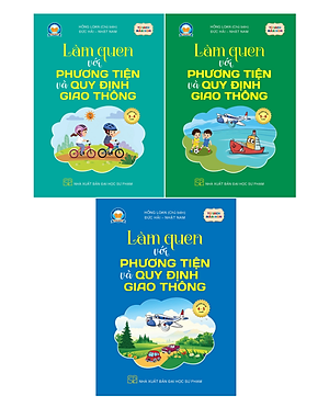 Sách - Combo 3 cuốn Làm quen với Phương tiện và Quy định Giao thông