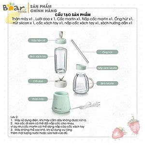 Máy xay sinh tố cầm tay Bear LLJ-D04A1 - Hàng chính hãng