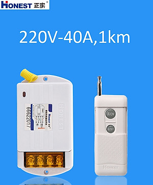 Công tắc điều khiển từ xa Honest HT-6220KGD công suất lớn 220v 40A 1000m dùng cho máy bơm ,moto điện..