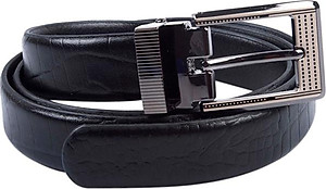 Thắt Lưng Nữ Da Thật Vân Cá Sấu Huy Hoàng HT5121 - Đen