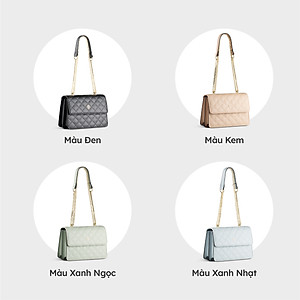 Túi Yuumy ( Thời trang nữ thiết kế trần trám size 22 - Túi đeo chéo da Seasand YN136 )
