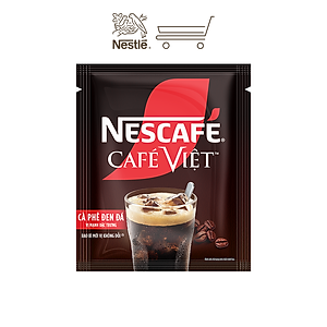 [Tặng bộ 2 ly thủy tinh] Combo 2 Bịch Cà phê đen hòa tan NESCAFE Café Việt (Túi 35 gói x 16g)