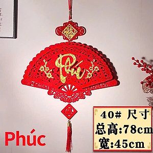 Dây Treo Trang Trí Tết Hình Quạt , Liễn Khánh Trang Trí Nhà Cửa, Dây Treo Chữ Chất Liệu Nhung Đẹp Bền Chúc Mừng Năm Mới 2025