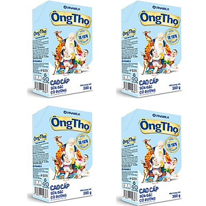 COMBO 4 HỘP SỮA ĐẶC CÓ ĐƯỜNG ÔNG THỌ CHỮ XANH - HỘP GIẤY 380G