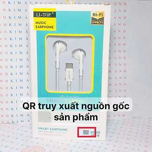 Tai nghe Rio Tinto Lip-Top A30 chân cắm Type C, check QR tra hàng chính hãng, có Micro và nút nhận cuộc gọi