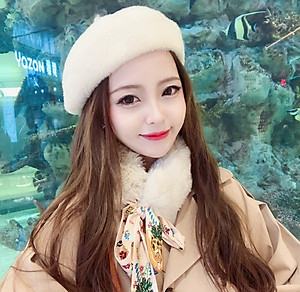 Mũ beret nón len bere nữ thời trang Hàn Quốc mới dona21111216