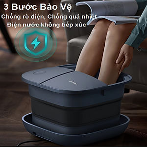 Bồn ngâm chân, kiêm máy massage chân tự động Thương hiệu Hà Lan cao cấp Philips - PPM5103F (HÀNG CHÍNH HÃNG)