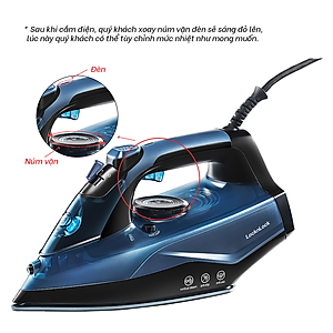 Bàn ủi hơi nước LocknLock ENI362BLU - Hàng chính hãng, tăng cường hơi nước, tự làm sạch, chống nhỏ giọt - JoyMall
