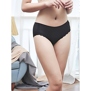 Quần Lót Nữ Cotton Lưng Cao LUPERI LU3QL749 Phối Viền Ren Chất Liệu Co Giãn Mềm Mịn Thoáng Mát Thấm Hút Mồ Hôi Khử Mùi Tốt