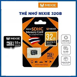 Thẻ Nhớ Mirco SD Mixie 64Gb - Thẻ Nhớ Mixie 32Gb Class 10 Chuyên Ghi Hình Cho Camera, Máy Ảnh và Điện Thoại - Hàng Chính Hãng