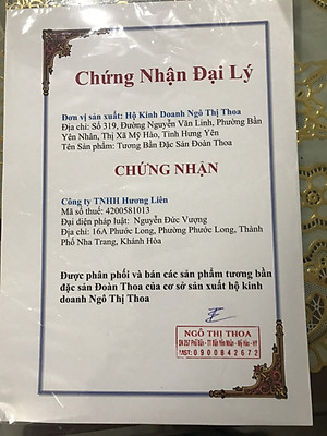 Tương Bần Đặc sản Hưng Yên (500ml), sánh vàng, thơm ngậy, chính hiệu Đoàn Thoa, sản xuất thủ công theo bí quyết gia truyền nhiều đời