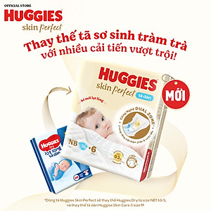 [Tặng thêm miếng] Combo 2 Tã dán sơ sinh Tràm Trà Tự Nhiên Huggies NB40/NB70/S54/S80