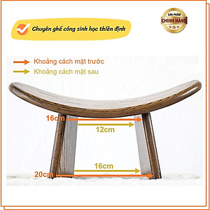 [CHÍNH HÃNG] Ghế Thiền Công Sinh Học Đa Năng – Gỗ Tự Nhiên Nhập Khẩu, Giúp Ngồi Đúng Tư Thế – Bảo Vệ Cột Sống, Giảm Mỏi Lưng