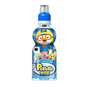 Thùng 24 Chai Nước Uống Pororo Hương Vị Sữa 235ml