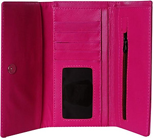 Ví Nữ Huy Hoàng HT3114 (9.5 x 19 cm) - Hồng