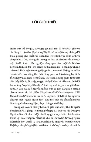 Sách - Trị Liệu Nhận Thức Hành Vi Tích Hợp Chánh Niệm - Nguyên Tắc Và Thực Hành