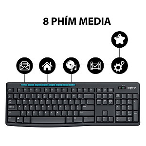 Combo chuột phím không dây Logitech MK275 - Hàng chính hãng