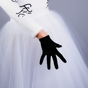 Găng tay chất liệu nhung cho Cô dâu và Dạ hội, đi tiệc, sự kiện MS: 41819