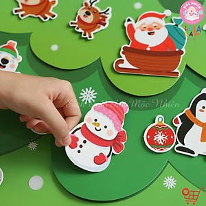 Cây Thông Noel Treo Tường 3D LalaXmas Tree - Đồ Chơi Thủ Công Cho Bé Lalala Baby
