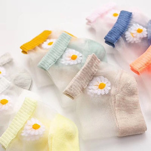 Sét 10 đôi tất lưới hoa cúc 