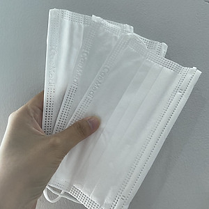 COMBO 5 HỘP Khẩu trang y tế CAEMEDI 3 lớp TRẮNG Cao cấp, kháng khuẩn, lọc bụi bẩn đạt chuẩn BFE, FDA xuất khẩu Hoa Kỳ - Hộp 50 cái