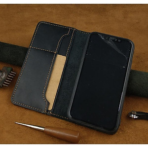 Bao da cho Iphone XR Handmade Da Bò Thật