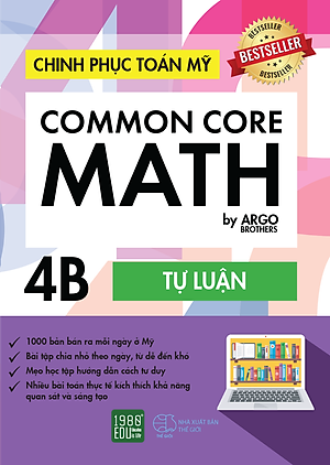 Sách Chinh Phục Toán Mỹ - Common Core Math (Tập 4B)