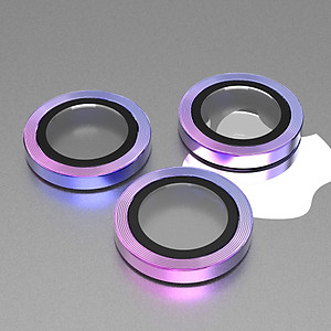 Kính Cường Lực cho Camera Lens MIPOW KINGBULL ALUMIUM Trong Suốt Viền Màu Dành Cho iPhone 13 Pro Max / 13 Pro_ Hàng Chính Hãng