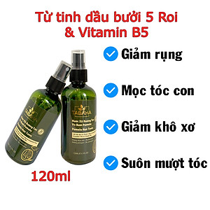 Combo 2 Chai xịt tinh dầu bưởi kích mọc tóc, giảm rụng tóc Pomelo Tabaha 120ml cho tóc dày và dài hơn gấp 2 đến 3 lần