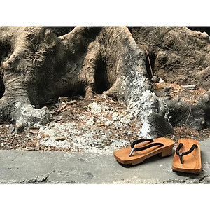 Guốc gỗ Nhật Bản, dép gỗ xỏ ngón Geta Việt (phiên bản cao), guốc mộc quai kẹp, phụ kiện anime cosplay kimono, yukata