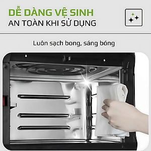 Nồi Chiên Không Dầu Khổng Lồ 12 Lít Mishio MK393 1700W - Hàng chính hãng